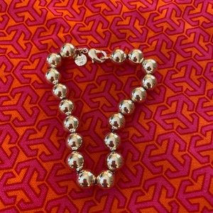 Silver bead bracelet